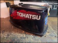 Click image for larger version

Name:	Tohatsu cowl onbench.jpg
Views:	46
Size:	193.2 KB
ID:	140206