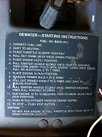Dewatering instructions for the IMARS.