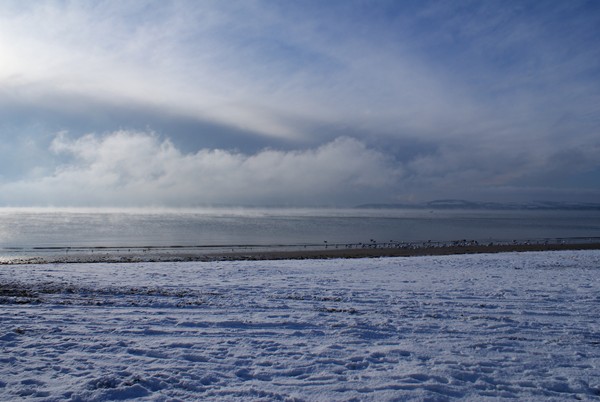 Duncannon Beach in colder months