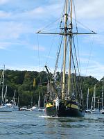 because of the tide thundering out it looked like she was bearing down on us! :o)