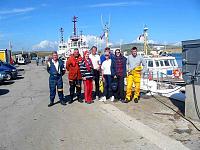The Team arrives in Scapa Flow