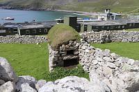 Overlooking the RADAR/MOD/missile tracking facilities. 
And showing one of the semi-underground storage facilities used by the islanders