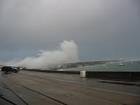 Alderney in rough weather
