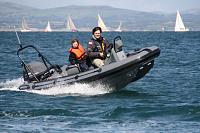 Enjoying a day out with my son Jacob last August off Abersoch.