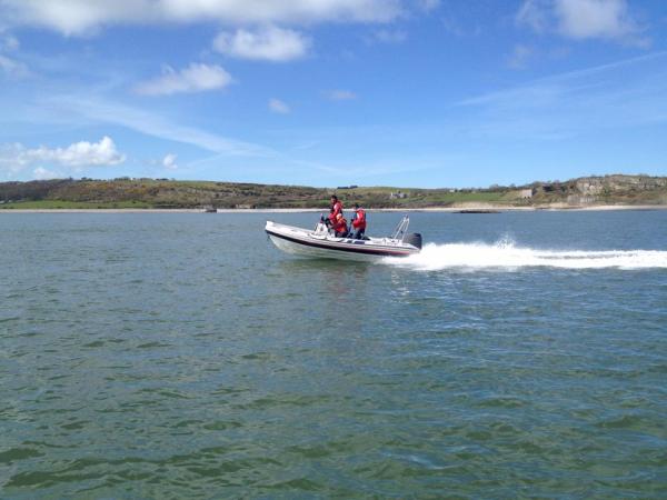 James Lewington on the run back from Puffin Island