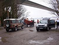 Humber Bridge launching at Hessle Foreshore by Humber Rescue