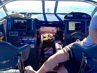 A working cockpit - Trolling 40 kms off the Coromandel Coast in NZ