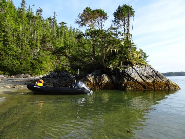 Small bay on Cultus Sound that was home for a few days.