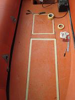 Original deck surface has been sanded, console & jockey marked out