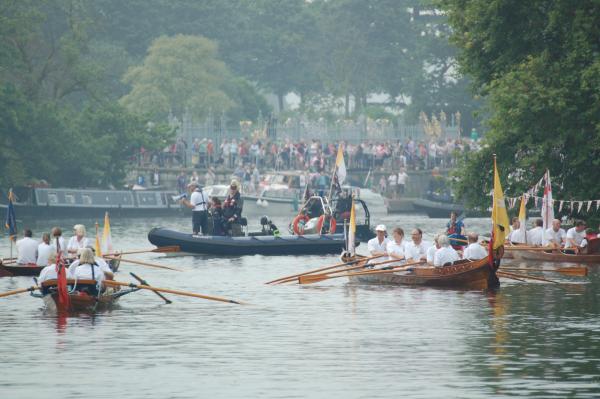 Northern Exposure Rescue supporting day 70 of Olympic Torch Relay from Hampton Court to Tower Bridge.