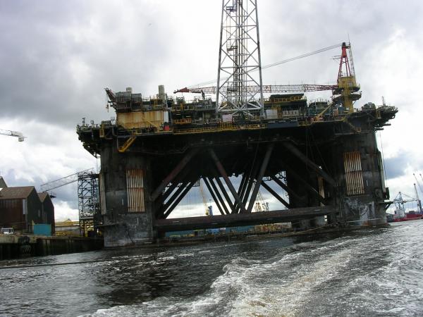 OIL rig on the tyne